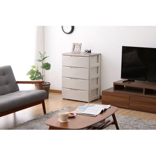 アイリスオーヤマ デザインウッドトップチェスト/DW-724 グレー/幅73cm 4段 アイリスオーヤマ ウッドトップチェスト 幅73cm 4段 ホワイト HG-724 1台（ご注文単位1台）【直送品】 包装用品・店舗用品の業務用通販  シモジマ公式