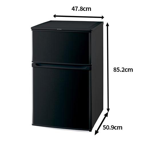 アイリスオーヤマ 冷凍冷蔵庫 90L/IRSD-9B-B ブラック : DCM アイリスオーヤマ 冷凍冷蔵庫 90L/IRSD-9B-B ブラック : DCM