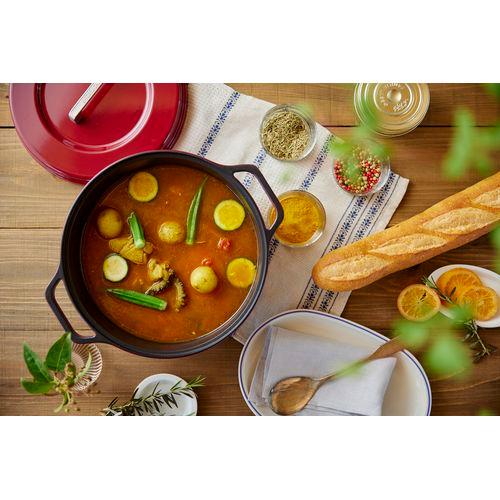 アイリスオーヤマ 無加水鍋 COTOCO 26cm/MKSN-S26 ビーツレッド