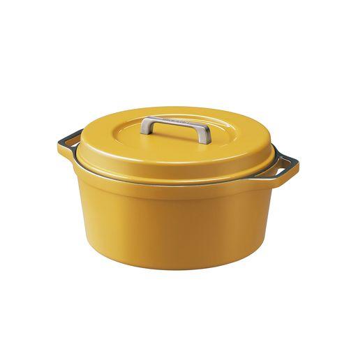 アイリスオーヤマ 無加水鍋 COTOCO 26cm/MKSN-S26 サフランイエロー