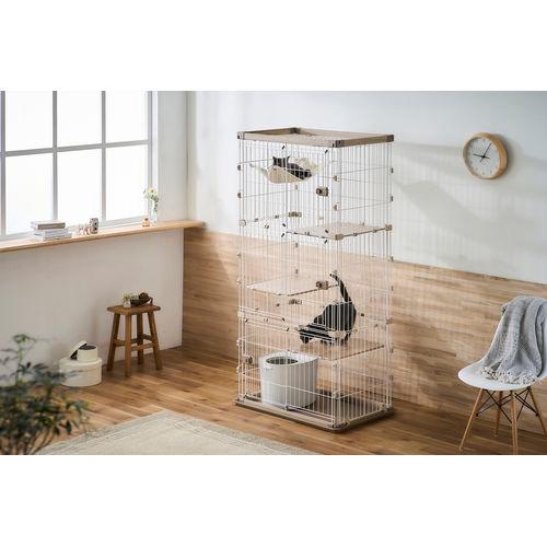 キャットケージ3段/アイリスオーヤマPWCR-963V/猫 Amazon | アイリスオーヤマ 猫 ケージ ウッディ 3段 幅約90×奥行