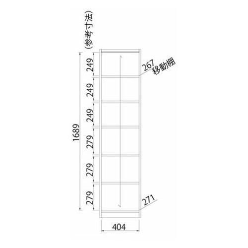 多目的棚 多目的棚タナリオ/TNL-1844 WH 🎀 ホワイト/440x290x1800mm