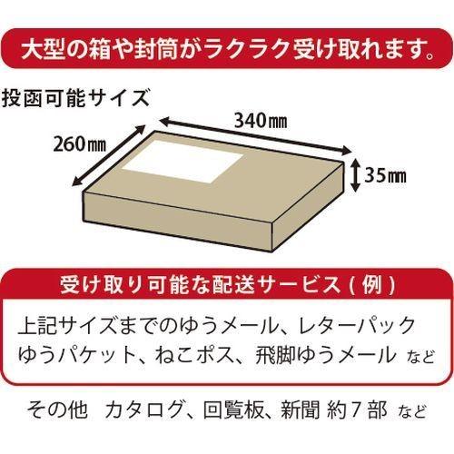 グリーンライフ 大型ポストセット 置き型 OPS-02MDFH70（TGY) チタングレー 495x355x1255mm - 6