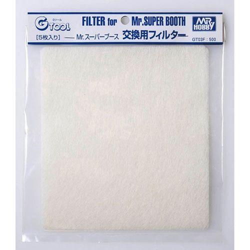 Mr.HOBBY Mr.スーパーブース用ペーパーフィルター(5枚セット)/GT03F