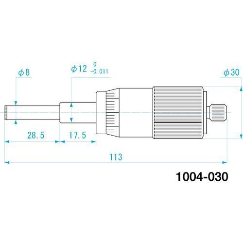 SK マイクロメータヘッド/1004-030 全長:113mm