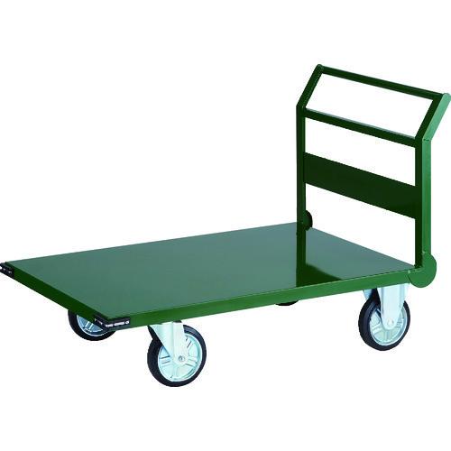 TRUSCO 鋼鉄製運搬車　1200X750　Φ200プレス車　緑/SH-1N