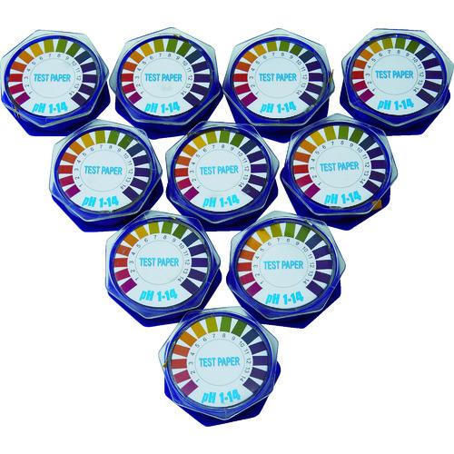 TRUSCO Ph試験紙　ロール　7mm×5M　Ph1?14　徳用10個入/TPHR-10 10パック
