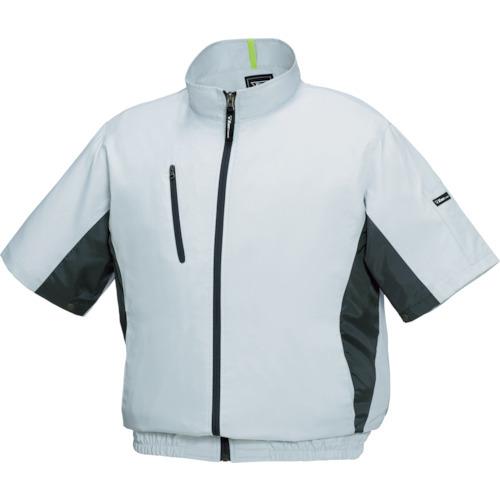 ジーベック 空調服　ポリエステル製スポーツ半袖空調服/XE98004-22-4L シルバーグレー/4L