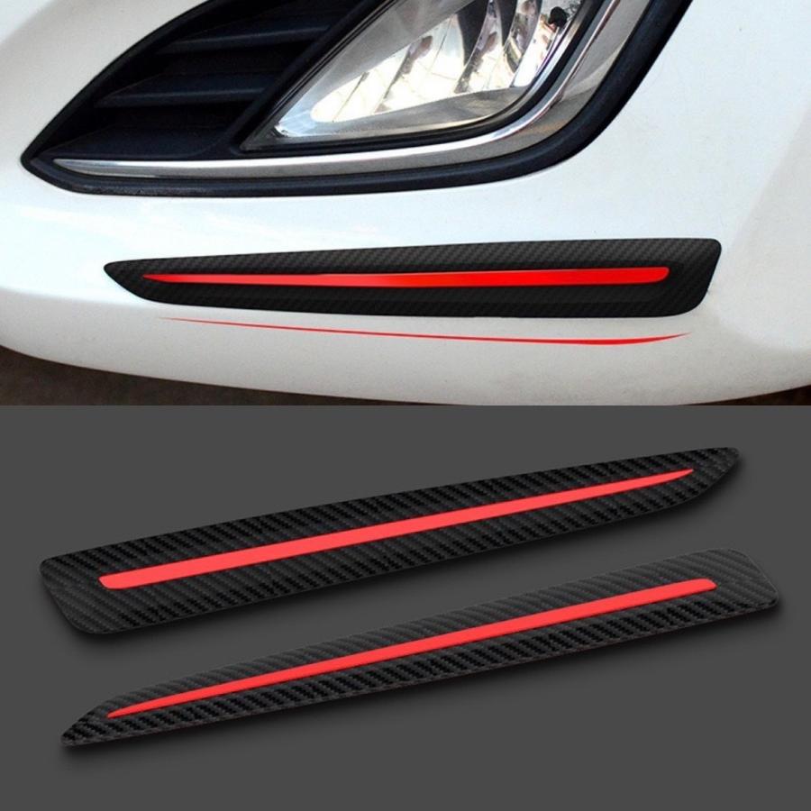 2本セット 汎用 コーナー ラバー ガード プロテクター キズ防止 カーボン レッド エアロ 傷防止 カスタム ドレスアップ 改造 カナード 404cornerrubberguard D Connection 通販 Yahoo ショッピング