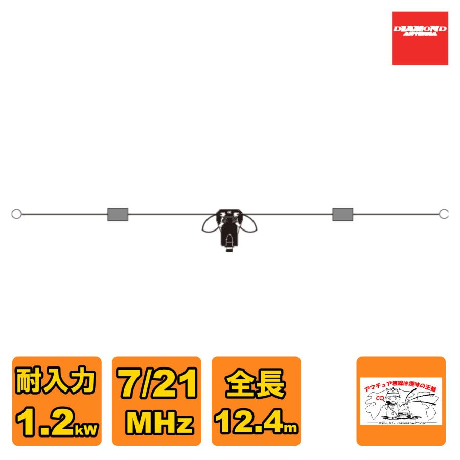 W721 ダイヤモンド HF帯 7/21MHz 2バンドダイポールアンテナ | 第一電波工業