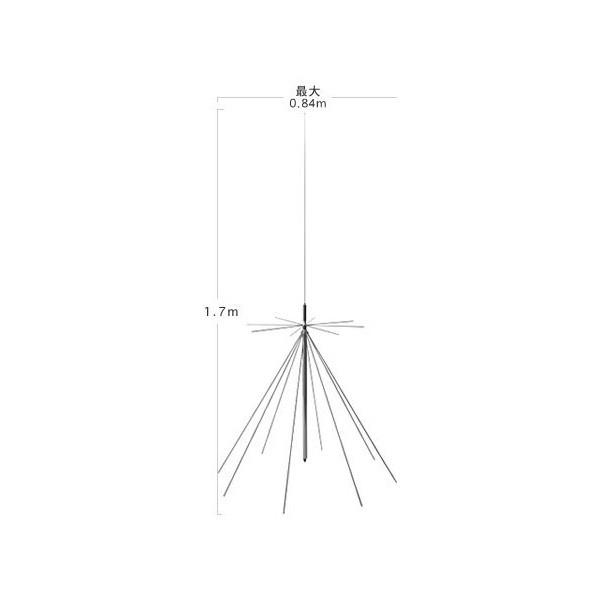 D1300AM ダイヤモンド AMラジオ受信対応スーパーディスコーンアンテナ 固定局用 25〜1300MHz受信＋中波 AM 50/144/430/904/1200MHz帯送信可能 送料無料 | 第一電波工業