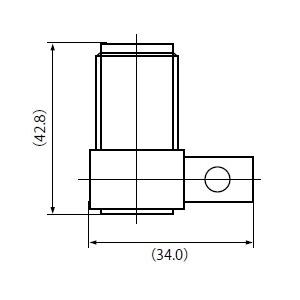 M-8DL(P)角 車載用MJ-L型コネクター ジャック モービル基台8D-2V 8D-FB 8D-SFA用 処理：Ni |  | 01