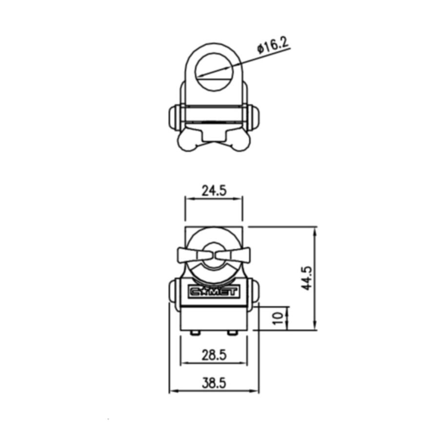 RS-020S シルバー コメット 超小型トランク・ハッチバック基台　角度調整機構付 | COMET（無線） | 02