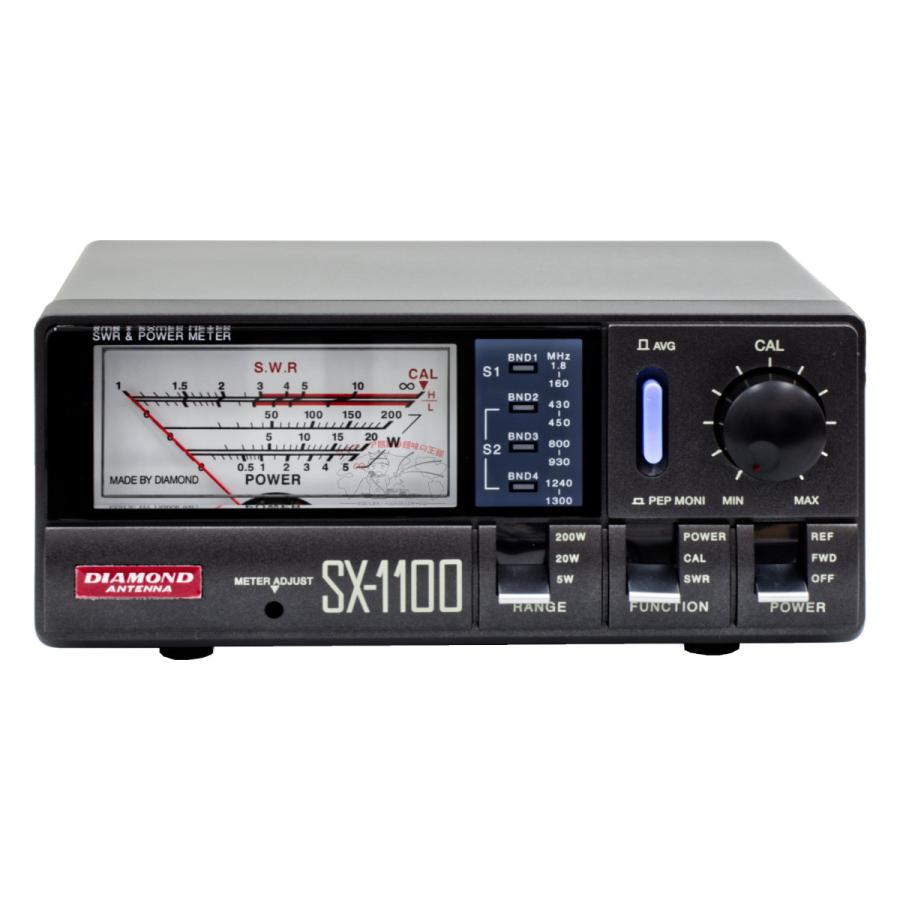 SX-1100 ダイヤモンド 通過形SWR・パワー計 1.8〜1300MHz・2センサー内蔵 | 第一電波工業 | 01