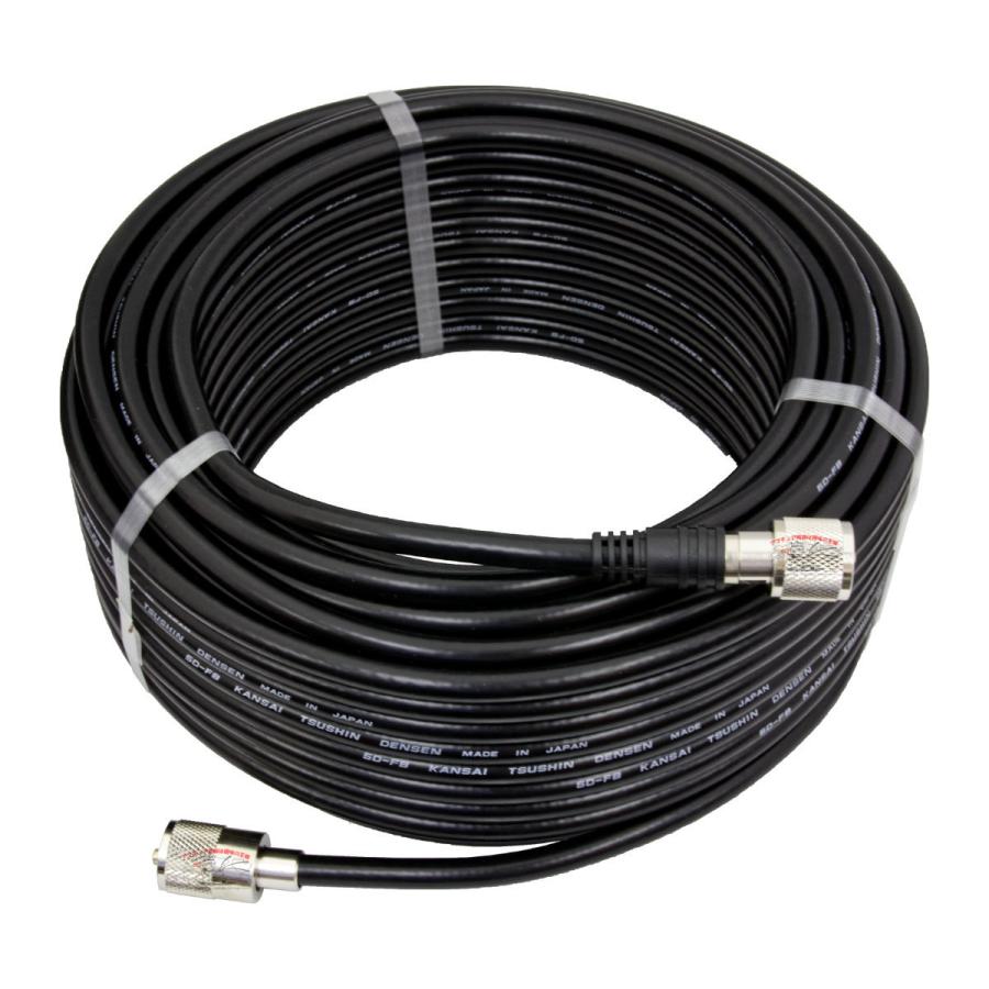 5DF30MB ダイヤモンド 固定局用低損失同軸ケーブルセット(5D-FB) 全長30mMP-MP(脱着式)コネクター付き | 第一電波工業 | 01