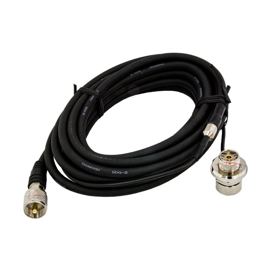 M610R ダイヤモンド 車載用ジョイントケーブルセット 1.5D 1m+5D 5m 全長6m | 第一電波工業 | 01