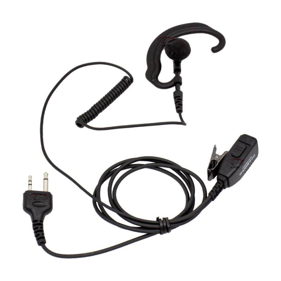 DEE40Me ダイヤモンド ハンディ用耳掛けタイプ イヤホンマイク 替えイヤホンカバー付 ストレート2プラグアイコム/ヤエス/アルインコ用 | 第一電波工業 | 01