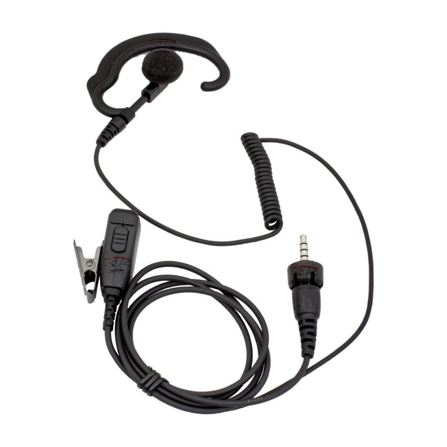 DEE40KCe ダイヤモンド ハンディ用耳掛けタイプ イヤホンマイク 替えイヤホンカバー付 1プラグ3.5Φ 4極防水ケンウッド用 | 第一電波工業 | 01