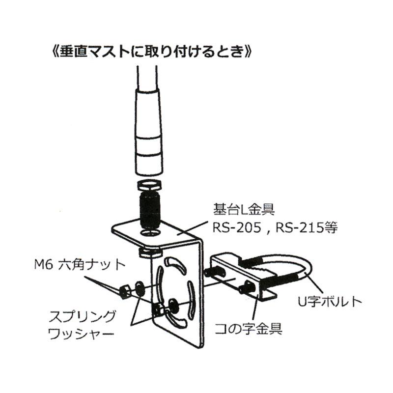 ブラックコメット 144/430MHz ノンラジアルデュアルバンドモービルアンテナ ベランダ用にも最適 (全長 1.05m) 【ｃｍ】