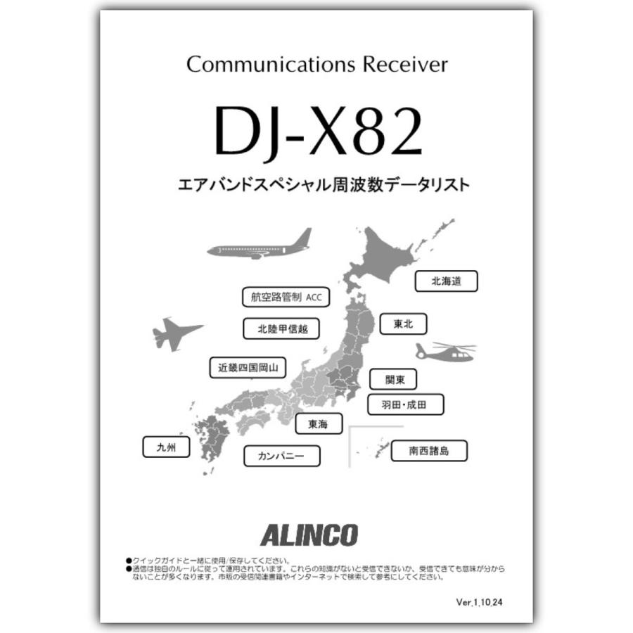 DJ-X82A エアーバンドスペシャル＆受信改造済 アルインコ コミュニケーション・レシーバー 108〜470MHz AM/FM FM放送76-108MHz受信対応 | ALINCO | 02