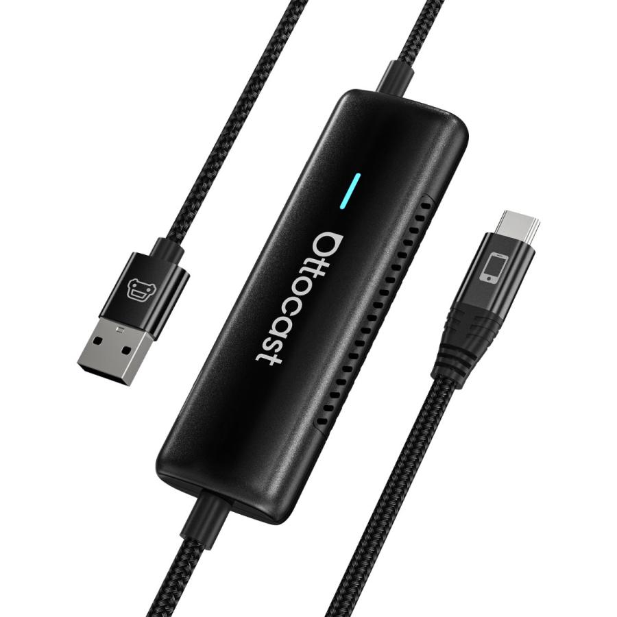 【公式】オットキャスト Mirror Touch CA450-T OTTOCAST ミラータッチ 正規品 有線CarPlayワイヤレス化 双方向タッチ操作 ミラーリング 27W急速充電 技適 | ottocast | 01