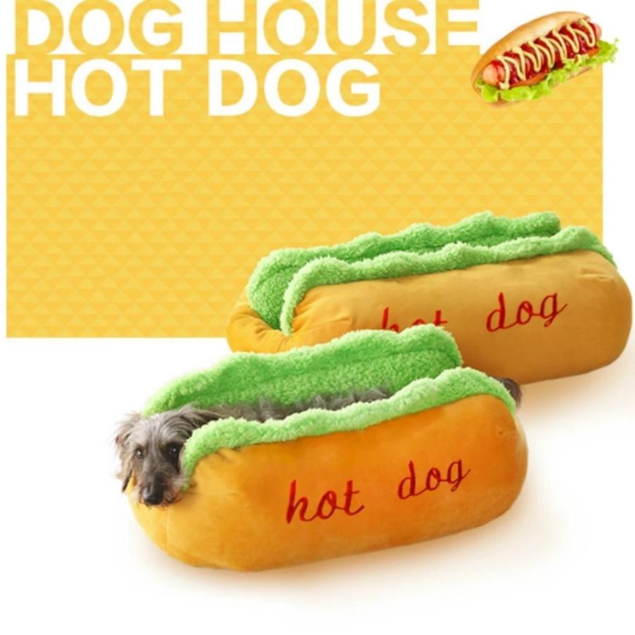 Lサイズ 犬も猫もホットドッグ クッション おもしろクッション 春秋冬 夏は冷感マットを敷いて使うなど 敷物 マット シート Dog046 D C Select 通販 Yahoo ショッピング