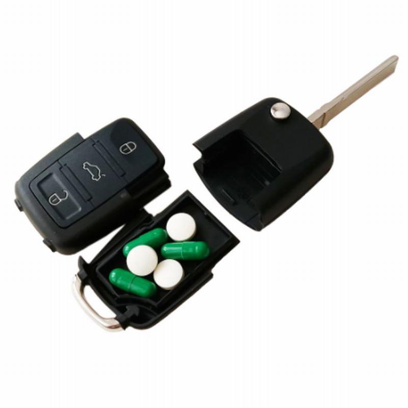 残りわずか 防犯 セキュリティ用品 車のキー型の盗難防止用品 貴重品や小物入れに 車のキー型 薬ケース ピルケース 小銭入れ Sdカード 小さな鍵 盗難防止 携帯用 小物入れ 保管用品 小型 旅行 お出かけ 錠剤 緊急用 便利 Www Threeriversofs Com