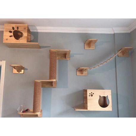 猫用 ウォールテーブルとウォールハウスボックスと猫の橋セット St３ 猫の部屋を素敵にdiy 猫用家具 おもちゃ おすすめ Neko 56 D C Select 通販 Yahoo ショッピング