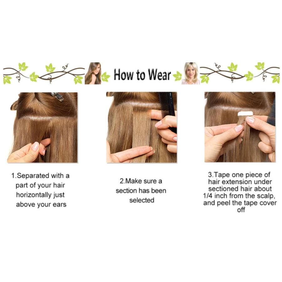 １６インチ ４０個 人毛エクステンション 自然な本物の髪でボリュームアップ 女性用レディース 増毛 エクステンション かつら 薄毛やボリュームダウンの悩みに Rhair 1 D C Select 通販 Yahoo ショッピング