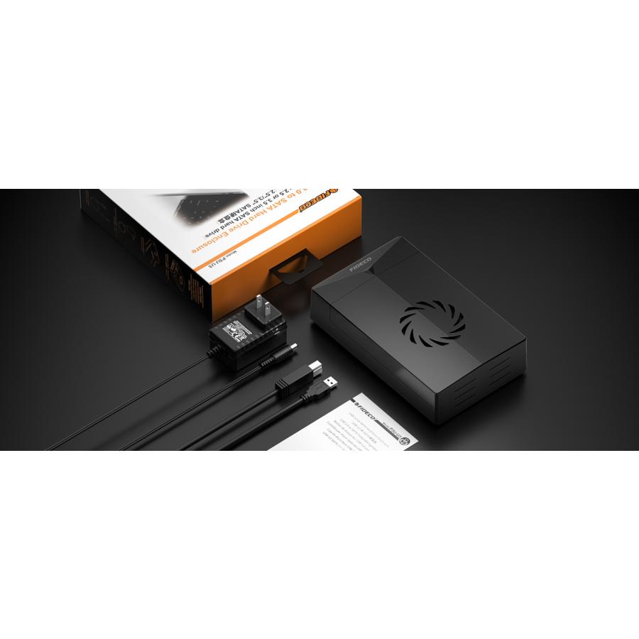 hdd ケース FIDECO ハードドライブエンクロージャ 冷却ファン付 3.5