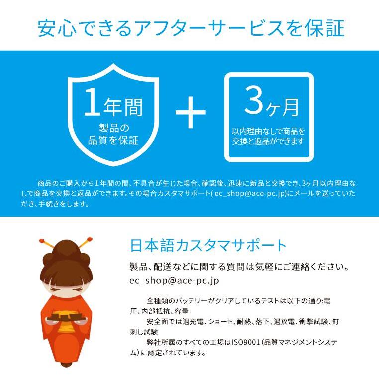 NEC LaVie S シリーズ PC-VP-WP119 用互換バッテリーパック 3200mAh