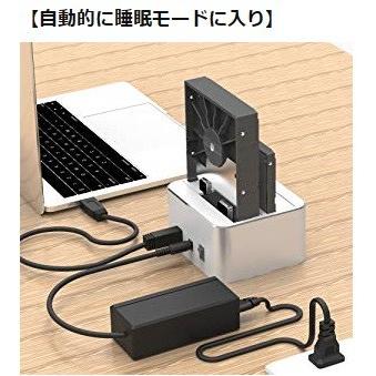 FIDECO HDDクローンスタンド高速USB3.0対応 HDDスタンド ストーレジ・クローン・USBハブ・クイックチャージ 4in1機能付 Y842H｜dct-shop｜14