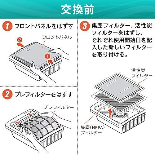 アイリスオーヤマ 空気清浄機 PMAC-100 / PMAC-100-S/MSAP-AC100 対応 交換用 集塵用 HEPA フィルター PMAC-｜dd-world｜05