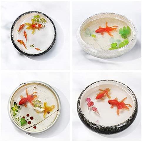 レジン 封入素材 フィルム シート 金魚イラスト 夏 和風金魚鉢 水草 浮草 桜 花びら B07sgny9vs D World 通販 Yahoo ショッピング