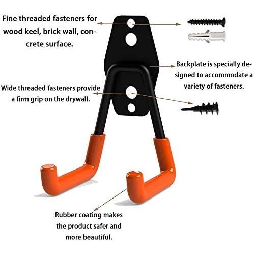 ZOYUBS フック ツールフック 壁掛けフック ダブルフック ウォールフック ガレージ壁掛けフック 収納 フック 自転車壁掛けフック ウォールフック｜dd-world｜07