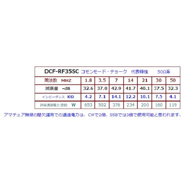 DCF-RF35SC 無線機用同軸コモンモード・フィルタ完成品 : 大進無線