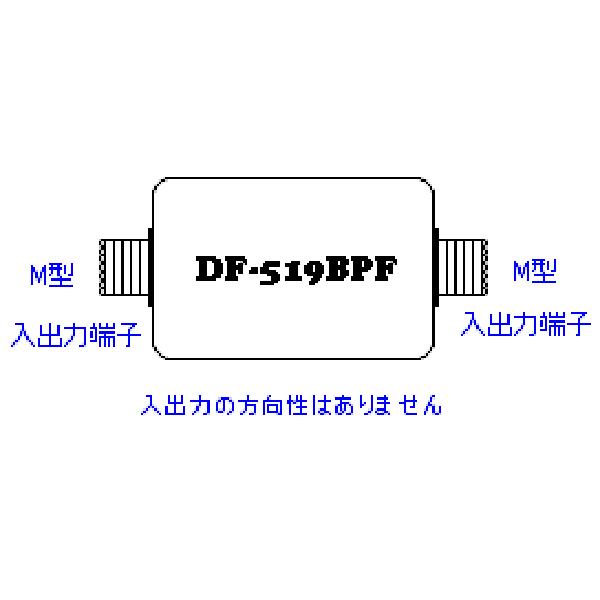 DF-519BPF AM放送帯500KHz〜1900KHz通過させる受信専用バンドパス