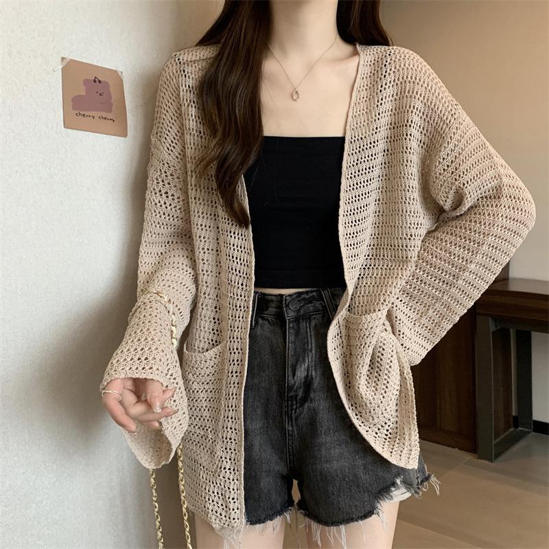 カーディガン 透かし編みニット 春コーデ  レディース ゆったり 羽織 長袖　春用 ボレロ 冷房 オフィス 日焼け デート 公園　 | ブランド登録なし | 11