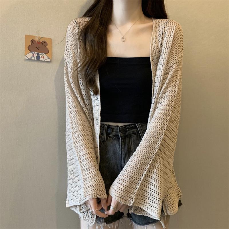 カーディガン 透かし編みニット 春コーデ  レディース ゆったり 羽織 長袖　春用 ボレロ 冷房 オフィス 日焼け デート 公園　 | ブランド登録なし | 10