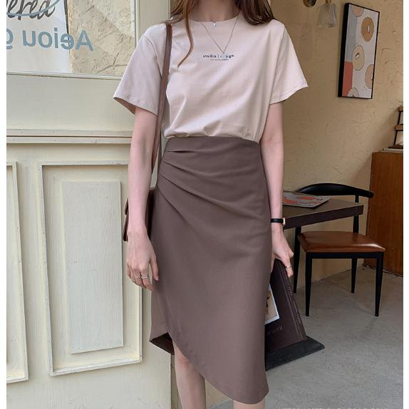 tシャツ デザイン　レディース　ワンポイント　無印　 定番　リラックス おしゃれ かわいい 半袖 白 シンプル 黒　夏用　春用　オフィス　公園 | ブランド登録なし | 08