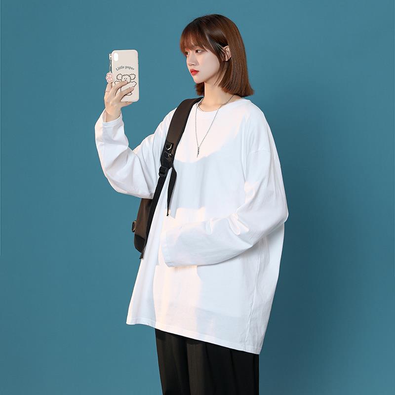 シンプルｔシャツ  長袖  ロンティー レディース 無印 カットソー 無地 ロンt おしゃれ 運動 ジム トレーニング　部屋着 定番 公園  ゆったり | ブランド登録なし | 07