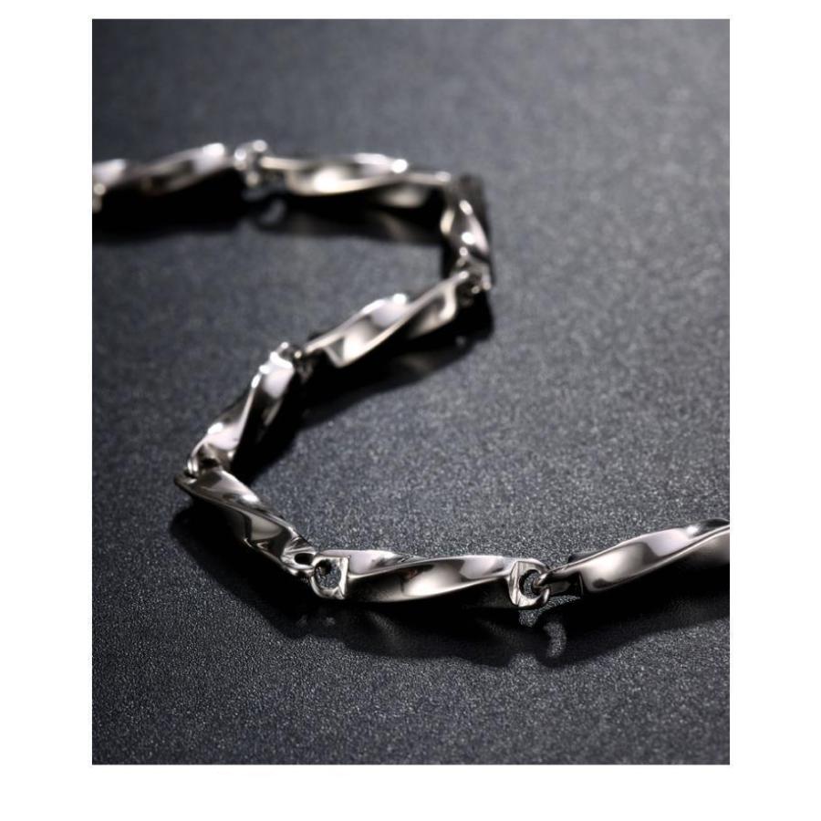 メンズ ブレスレット シルバー シンプル バングル ジュエリー メンズ