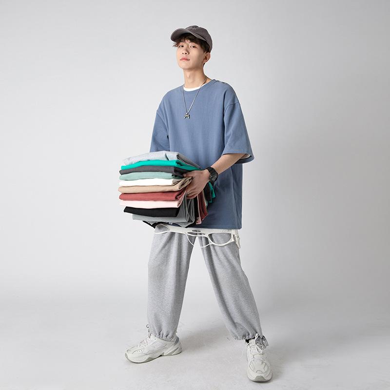 シンプルtシャツ半袖 定番 無印 メンズ ドロップショルダー デート リラックス 公園 大きめ 白 無地 カットソー おしゃれ 1枚 ゆったり | ブランド登録なし | 11