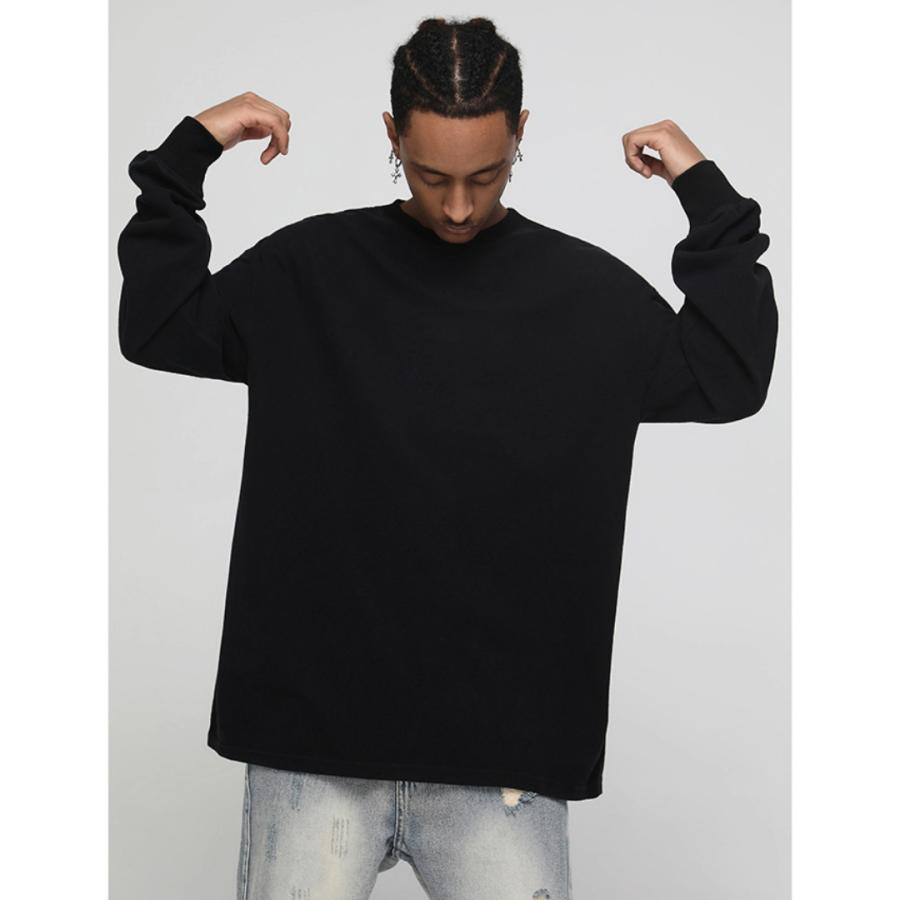 ｔシャツ　長袖　無地　メンズ　ロンt　コットン　白Ｔ　ゆったり　厚い　春　秋　シンプル　カジュアル　大きいサイズ | ブランド登録なし | 09