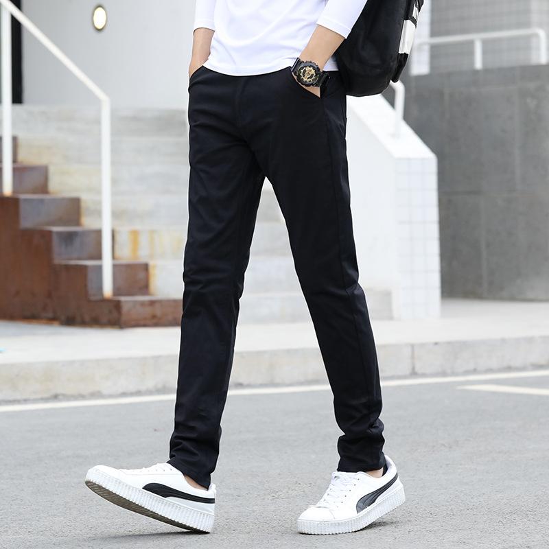 チノパン メンズ スキニー  ストレッチ 美脚  ズボン  スリム チノパン　メンズファッション　定番　公園　黒　伸る | ブランド登録なし | 02