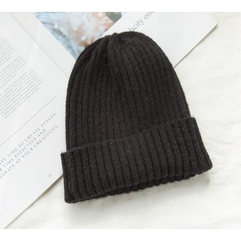 ニット帽　帽子　オシャレ　レディース　メンズ　子供　 ユニセックス　シンプル　ベーシック　暖かい　フリー　秋　冬　春　公園　黒　グレー | ブランド登録なし | 01