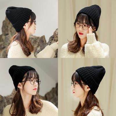 ニット帽　帽子　オシャレ　レディース　メンズ　子供　 ユニセックス　シンプル　ベーシック　暖かい　フリー　秋　冬　春　公園　黒　グレー | ブランド登録なし | 04