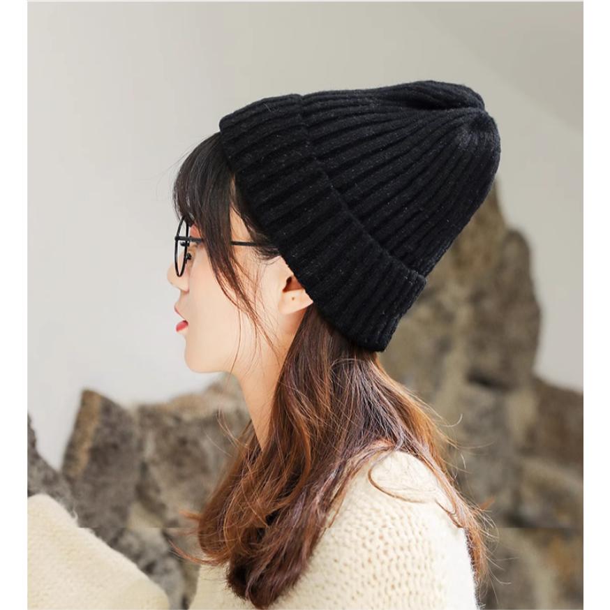 ニット帽　帽子　オシャレ　レディース　メンズ　子供　 ユニセックス　シンプル　ベーシック　暖かい　フリー　秋　冬　春　公園　黒　グレー | ブランド登録なし | 07