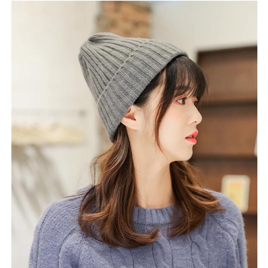ニット帽　帽子　オシャレ　レディース　メンズ　子供　 ユニセックス　シンプル　ベーシック　暖かい　フリー　秋　冬　春　公園　黒　グレー | ブランド登録なし | 09