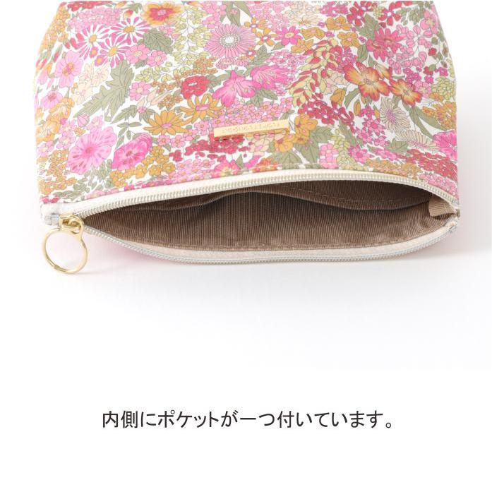 BASICポーチL　リバティプリント　18×12×5.5cm 【フローレットロンドン】 |  | 14